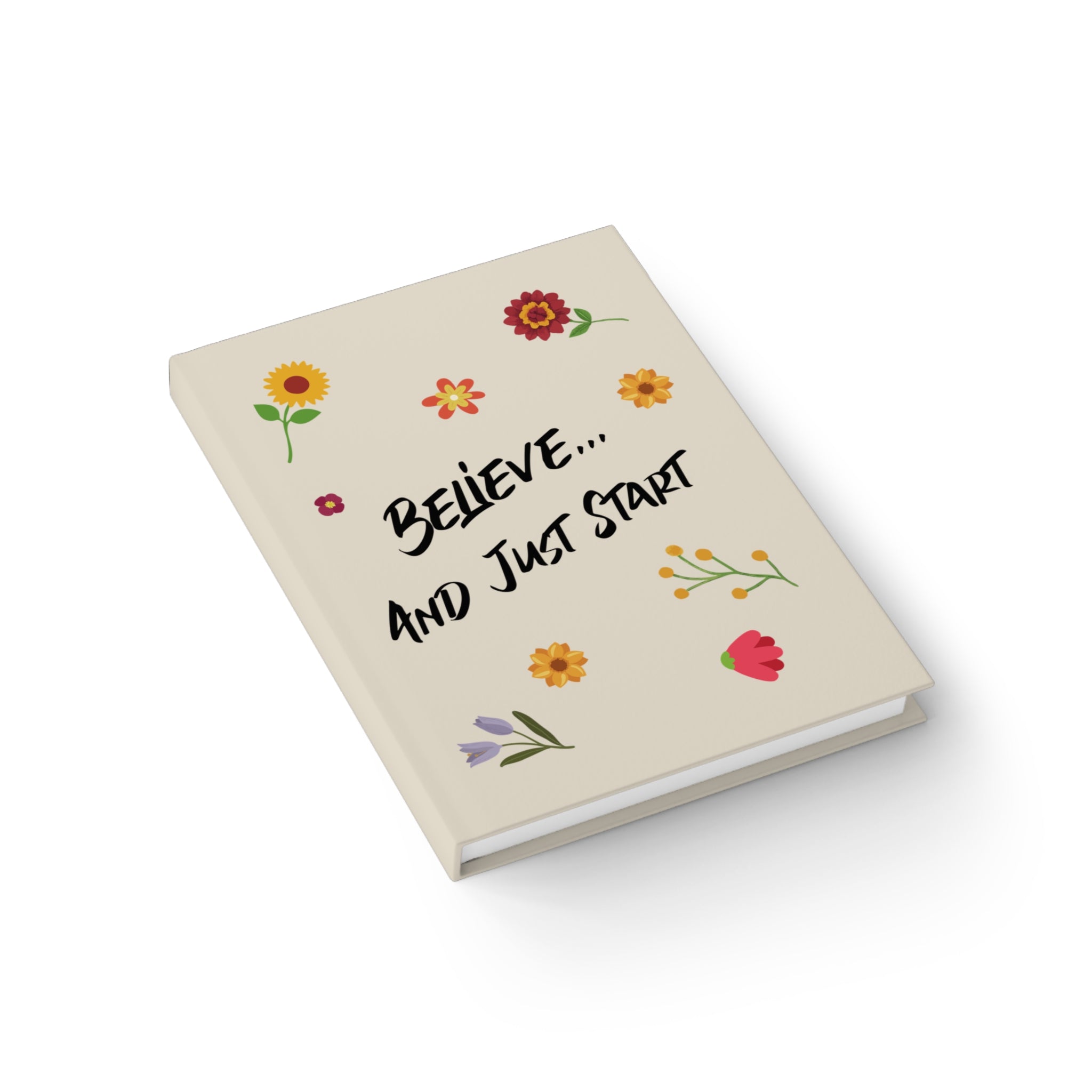 Vintage Hardcover Journal (Believe/Go All Out) - Jack's 78s Collection