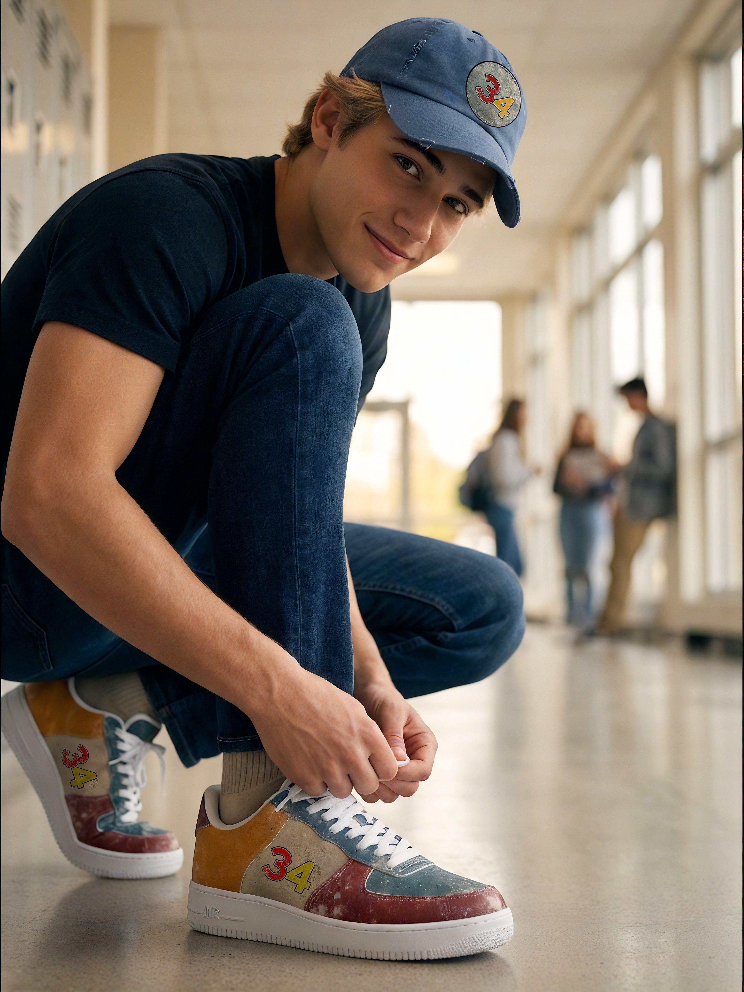 Noah wearing #34 - Storypop Studios