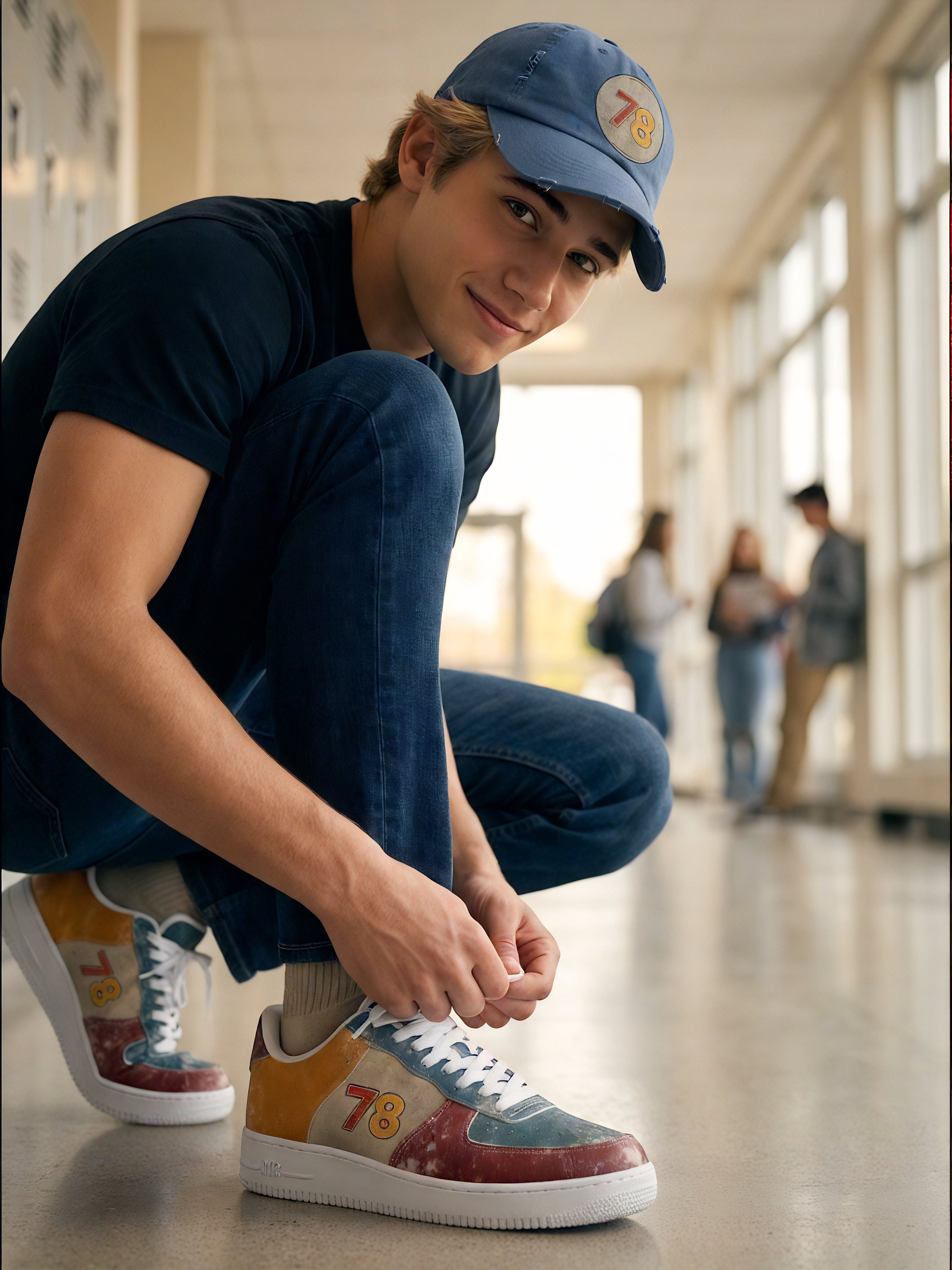 Noah wearing #78 - Storypop Studios