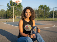 Zoe BasketballCourt wearing tumbler #00