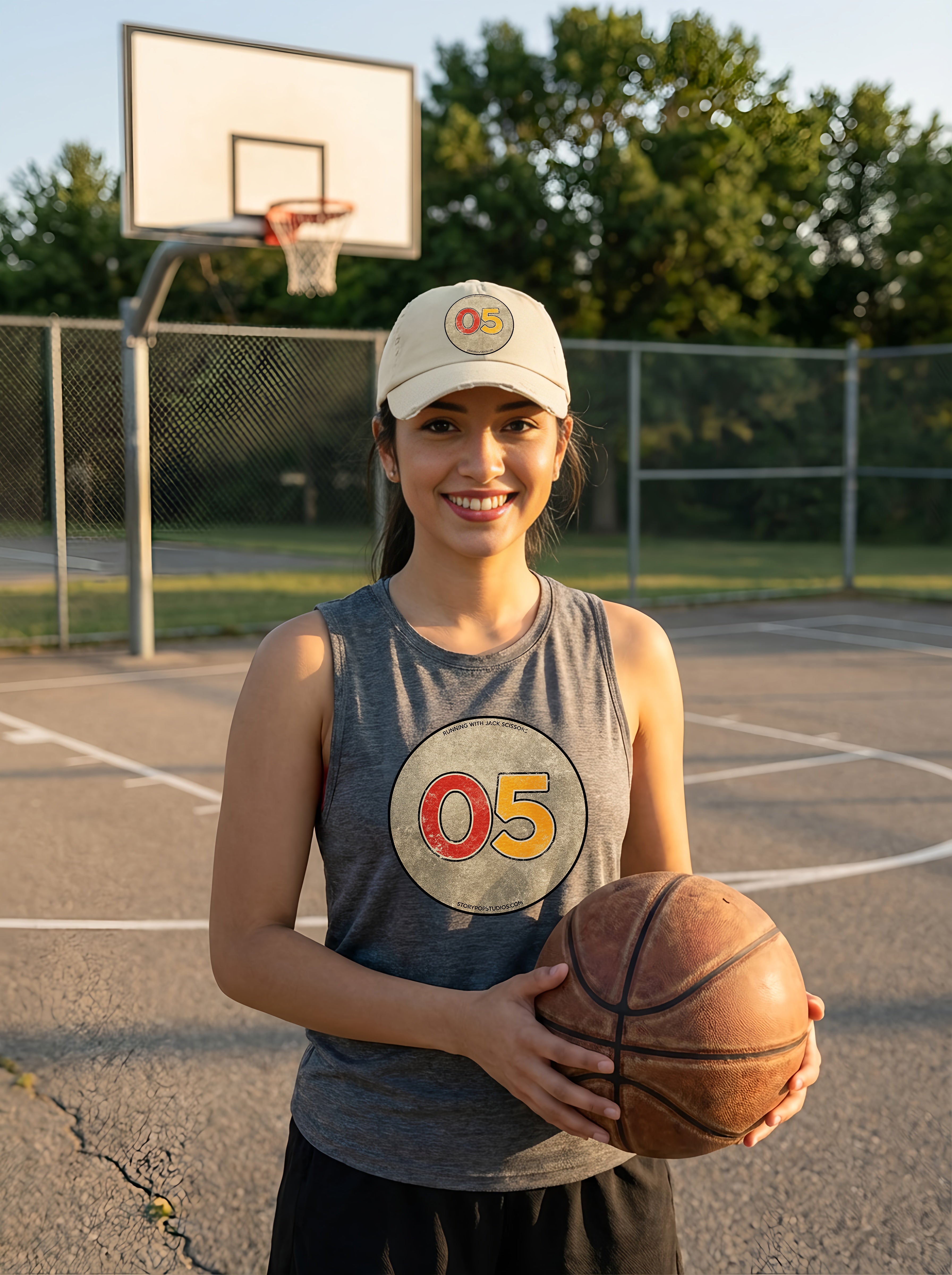 Maya BasketballCourt wearing tank top #05