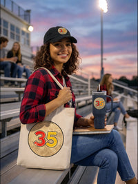 Zoe wearing #35 - Storypop Studios