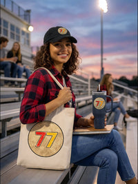 Zoe wearing #77 - Storypop Studios