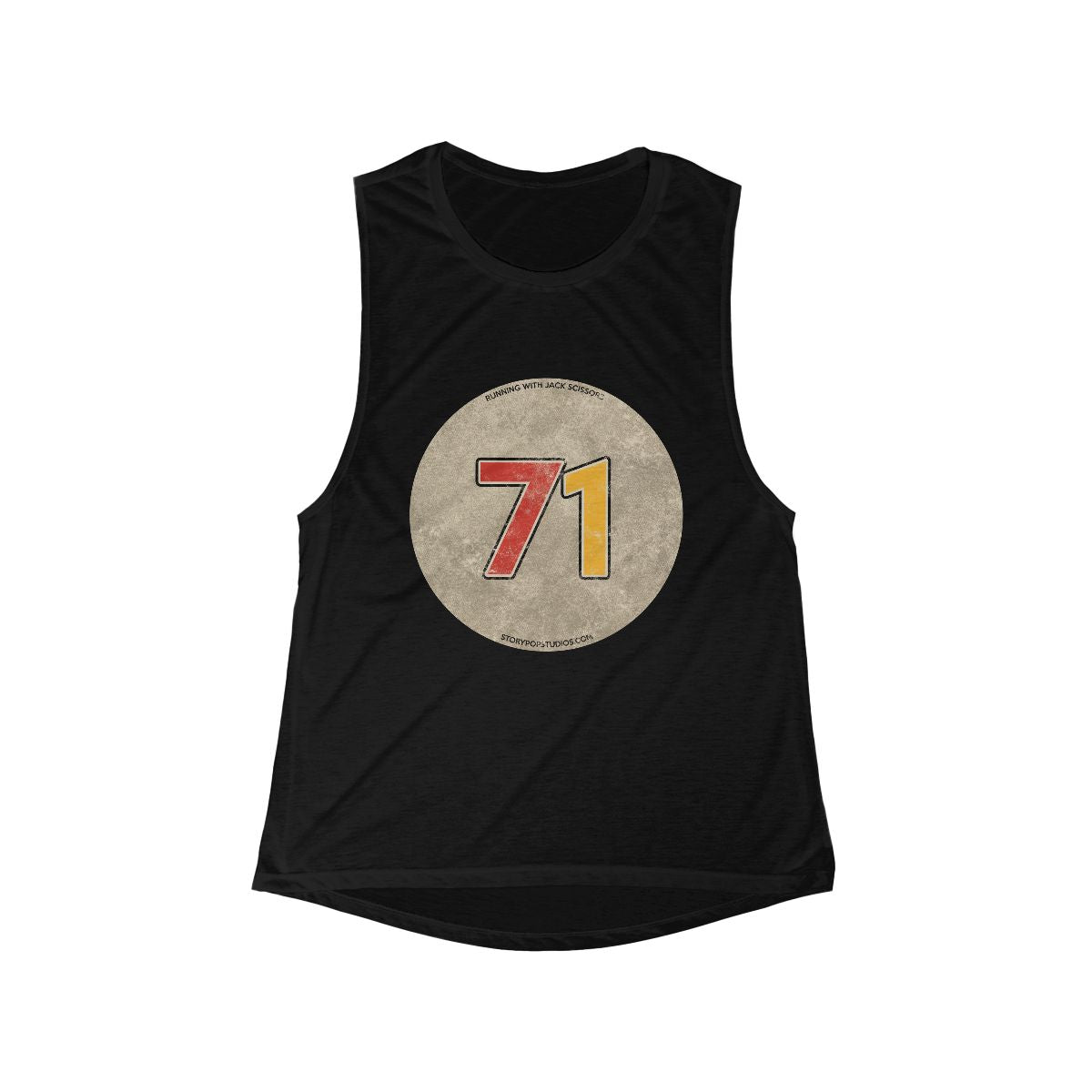Black Relaxed Muscle Tank #71 - Jack's 78s Collection